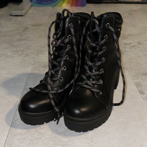 Nine West Combat Booties